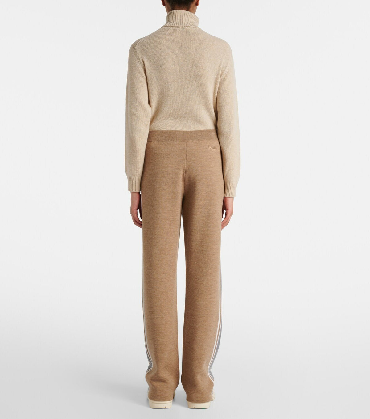 Fusalp Benada striped wool-blend straight pants