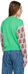 Ashley Williams Multicolor Knit Patterned Sweater