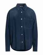 Palm Angels Mens Shirt in Navy