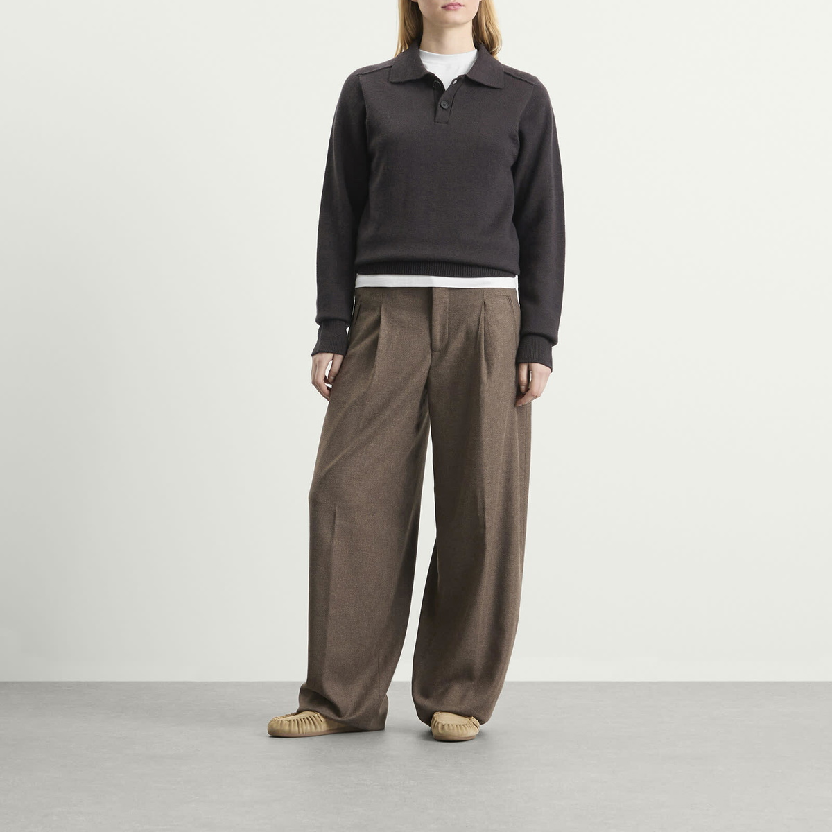 Closed Women's Wendlyn Wool Trousers in Barken Brown
