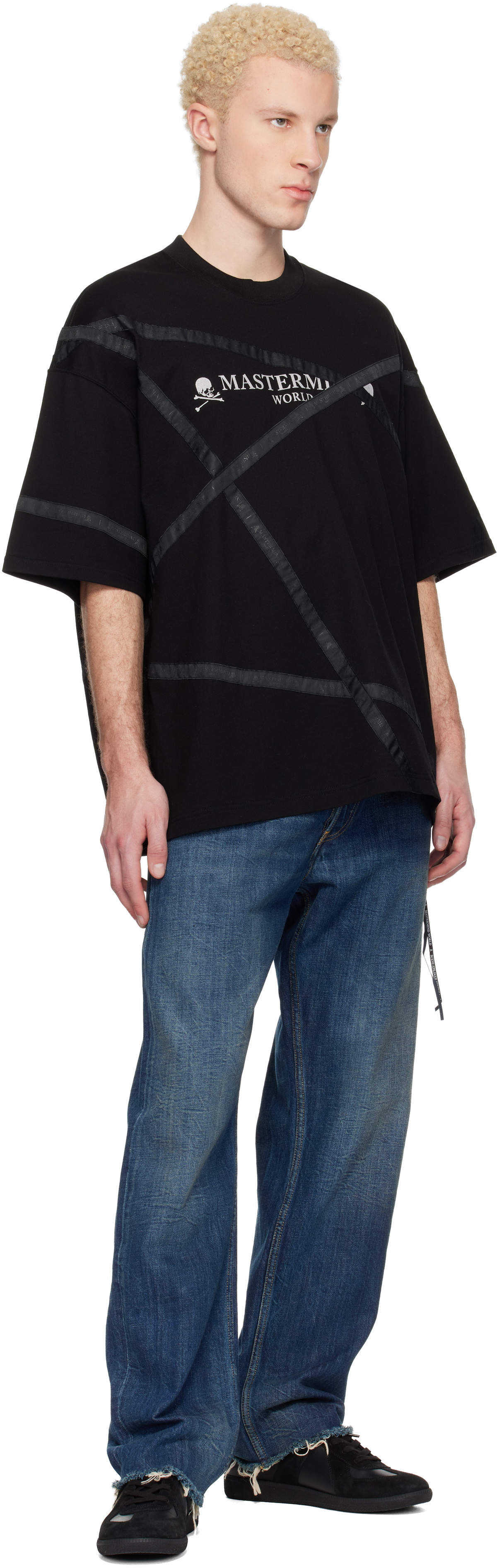 MASTERMIND WORLD Black Wrapped SS T-shirt