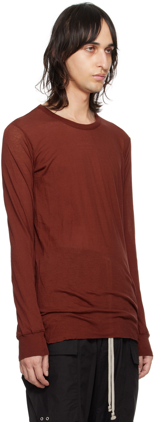 Rick Owens long-sleeve virgin-wool shirt - Brown