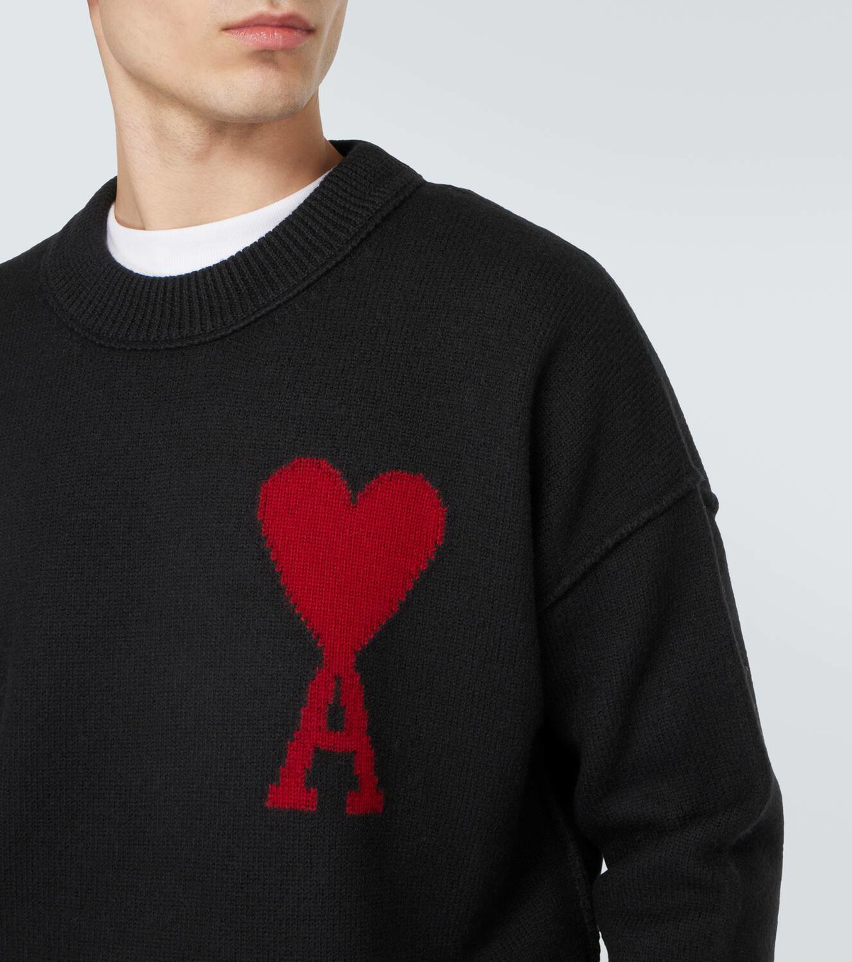 Ami Paris Ami De Cœur virgin wool sweater
