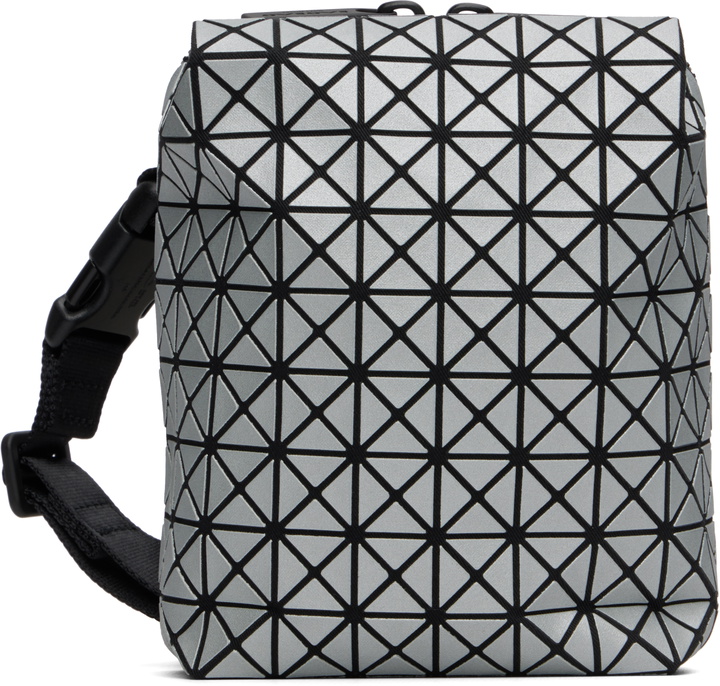 Photo: BAO BAO ISSEY MIYAKE Silver Beetle Reflector Shoulder Bag