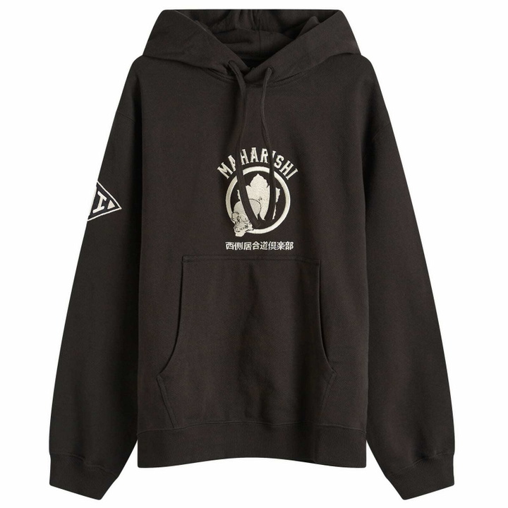 Photo: Maharishi Men's Kamon Embroidered Hoodie in Black