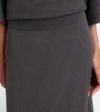Lisa Yang Charlotta cotton and cashmere maxi skirt