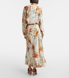 Etro Floral wrap skirt