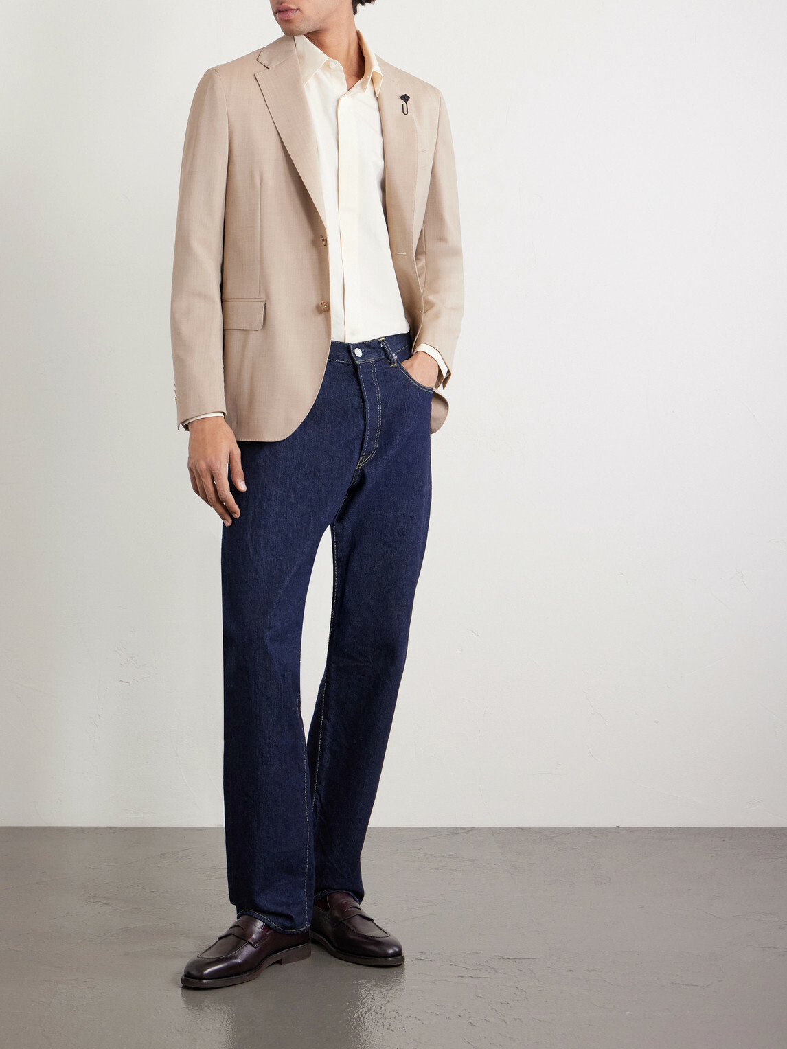 Lardini - Cotton and Silk-Blend Shirt - Neutrals