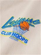 Pasadena Leisure Club - Club Hoops Logo-Print Cotton-Jersey Hoodie - Neutrals