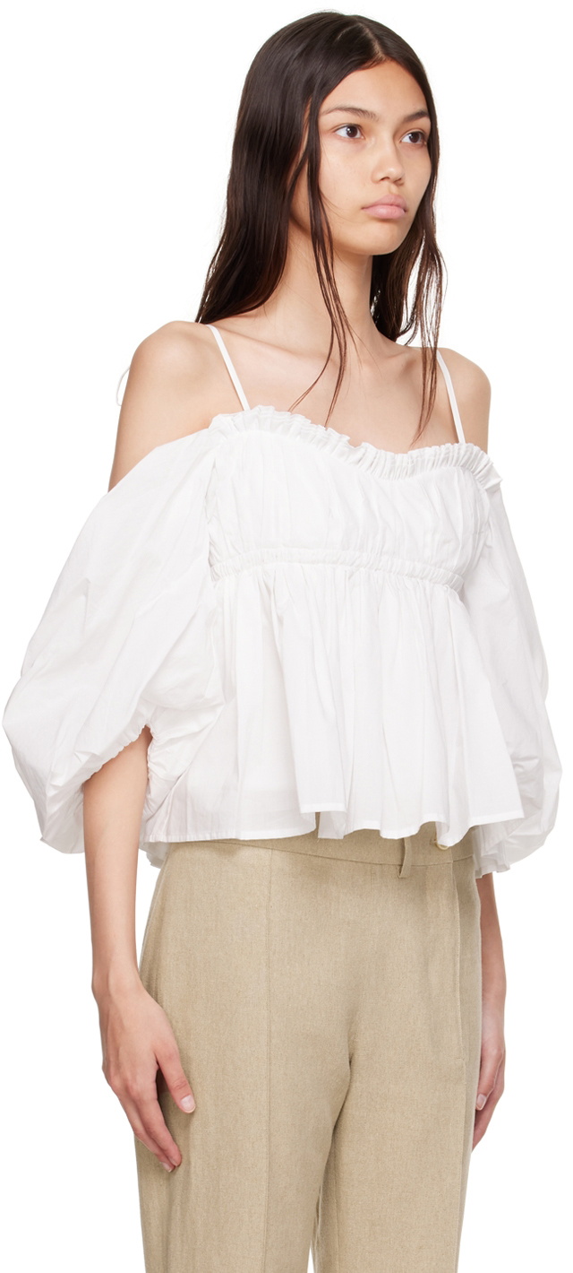 The Garment White Boston Strap Blouse