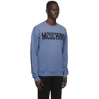 Moschino Blue Logo Sweatshirt