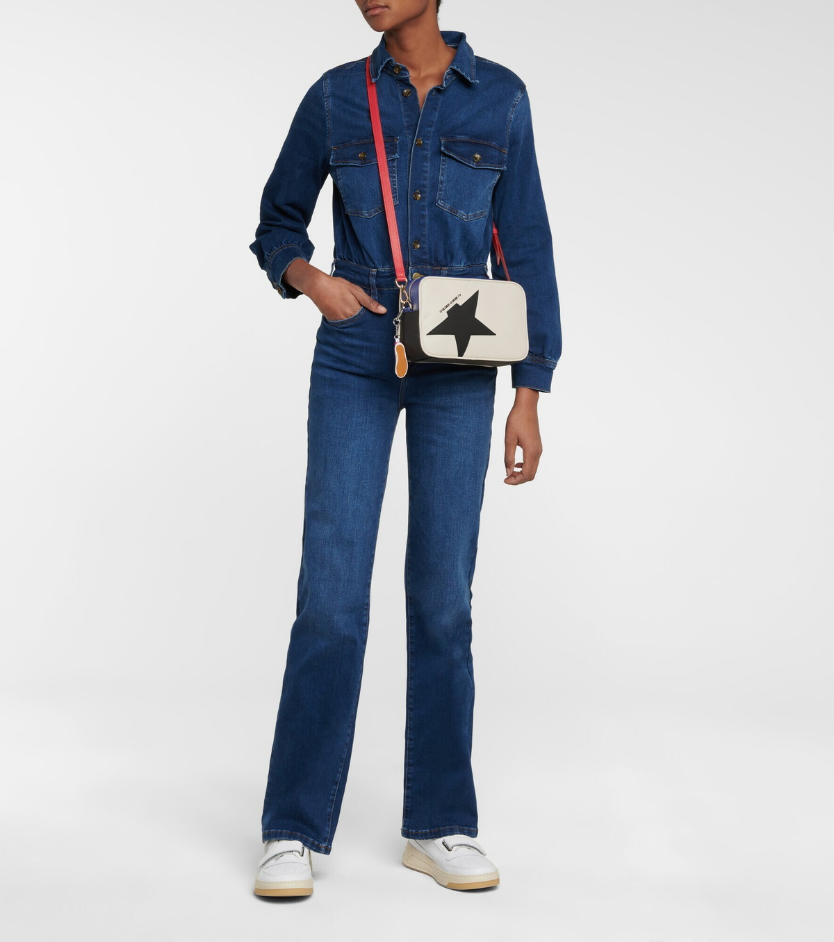 Golden Goose - Star leather crossbody bag Golden Goose