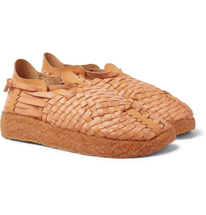 Photo: Malibu - Latigo Woven Faux Leather Sandals - Men - Tan