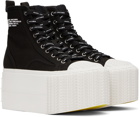 Marc Jacobs Black 'The Platform High Top' Sneakers