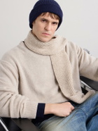 John Smedley - Sunday Ribbed Cashmere and Wool-Blend Beanie