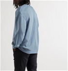 Acne Studios - Logo-Appliquéd Loopback Cotton-Jersey Sweatshirt - Blue