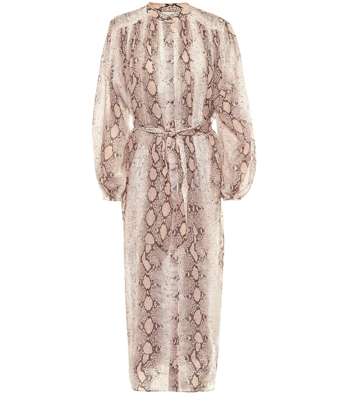 Photo: Zimmermann Bellitude ramie midi dress