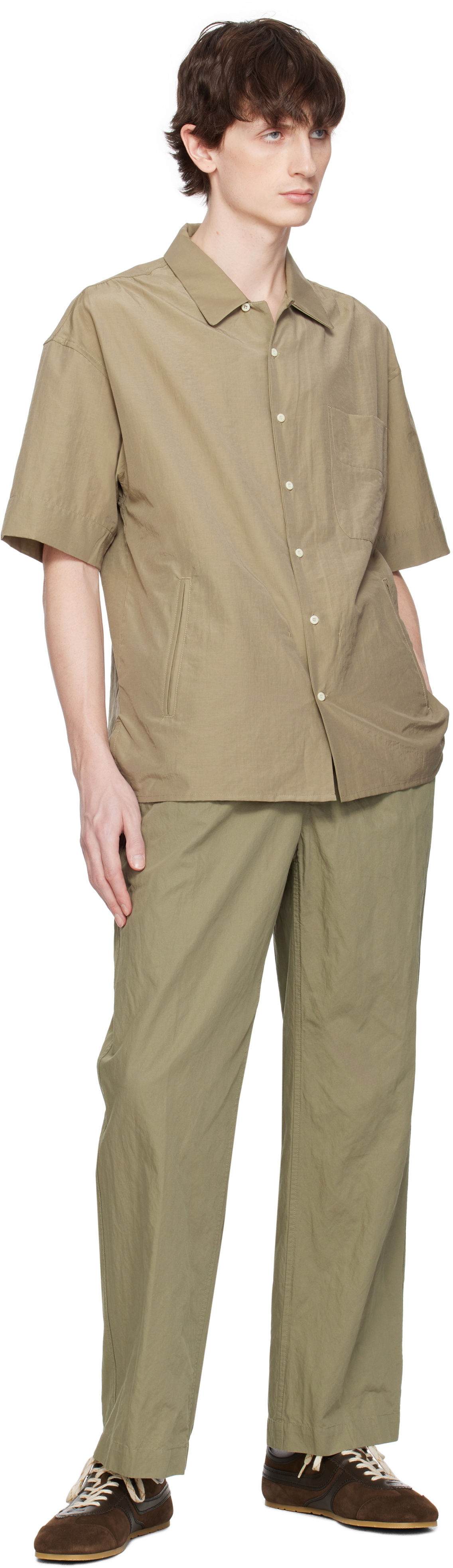 DOCUMENT Khaki Capri Pocket Shirt