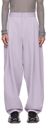 AARON ESH SSENSE Exclusive Purple Cord Trousers