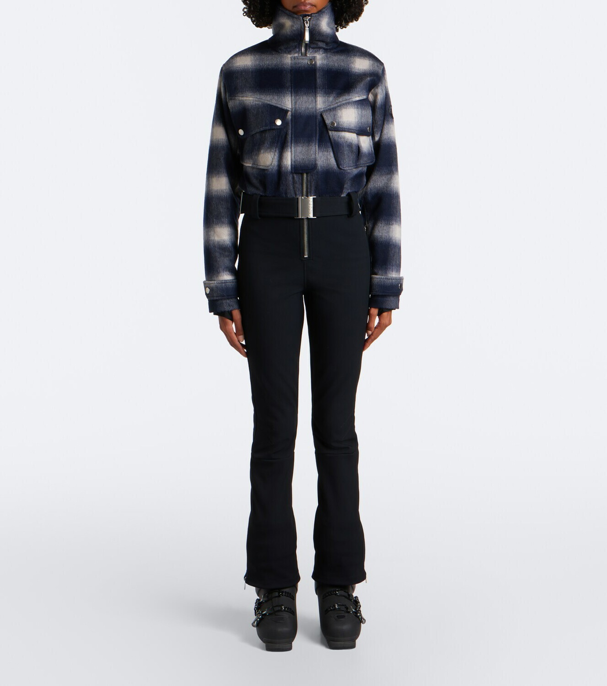 Cordova Telluride checked wool-blend ski suit