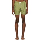 Bather Green Solid Swim Shorts