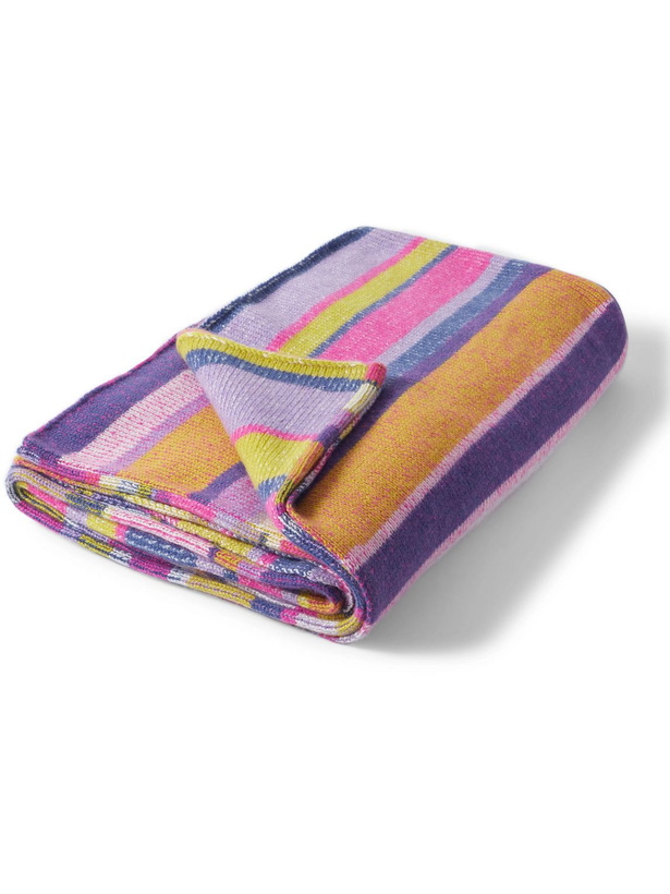 Photo: The Elder Statesman - Striped Cashmere Blanket