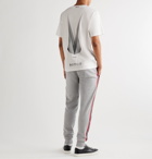 Moncler - Logo-Appliquéd Printed Cotton-Jersey T-Shirt - Neutrals