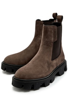 Moncler Peak City Suede Chelsea Boots Brown