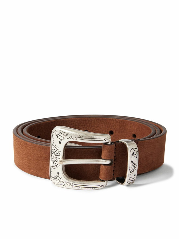 Photo: Anderson's - 3cm Nubuck Belt - Brown