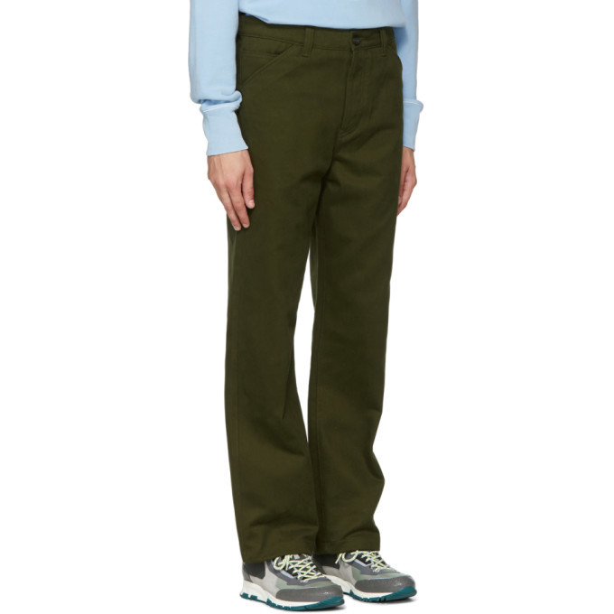 Acne Studios Green Workwear Trousers