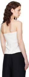 CO Off-White Bustier Tube Top