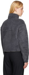 Girlfriend Collective Gray Half-Zip Sweater