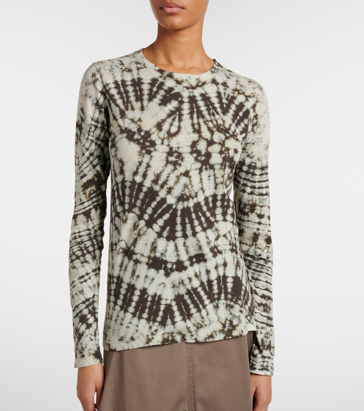 Proenza Schouler Mia tie-dye cotton jersey top