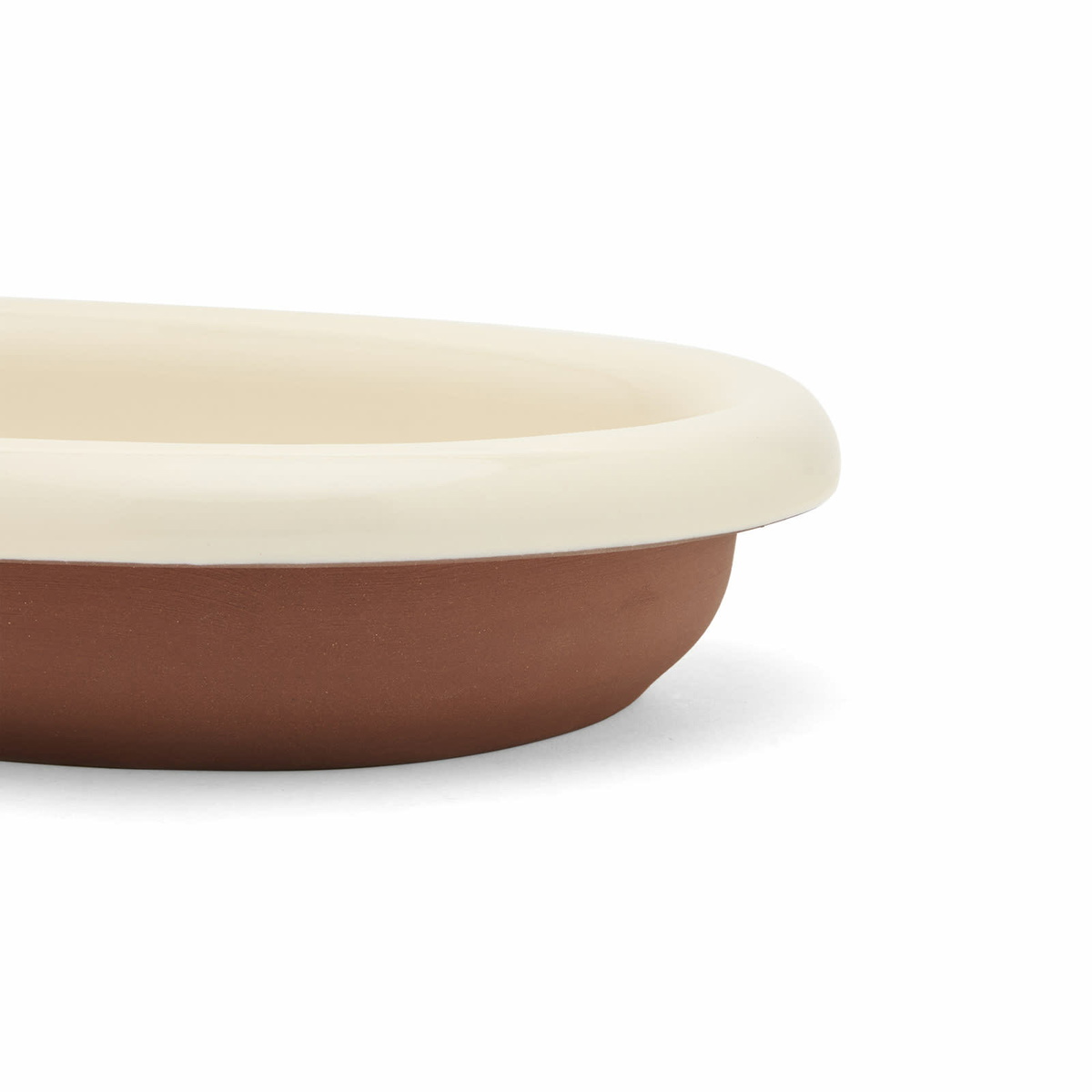 HAY Barro Oval Dish - Small in Off-White 