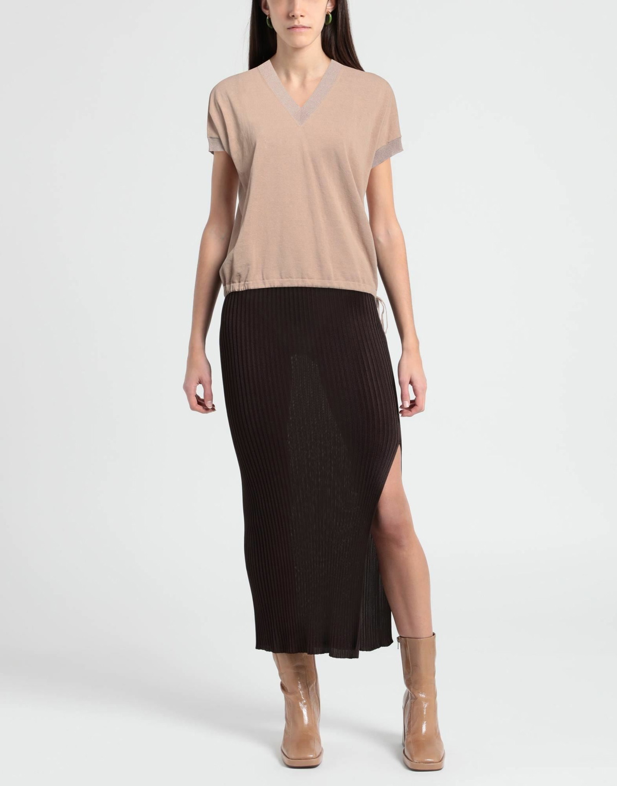Peserico Womens Sweater Light brown