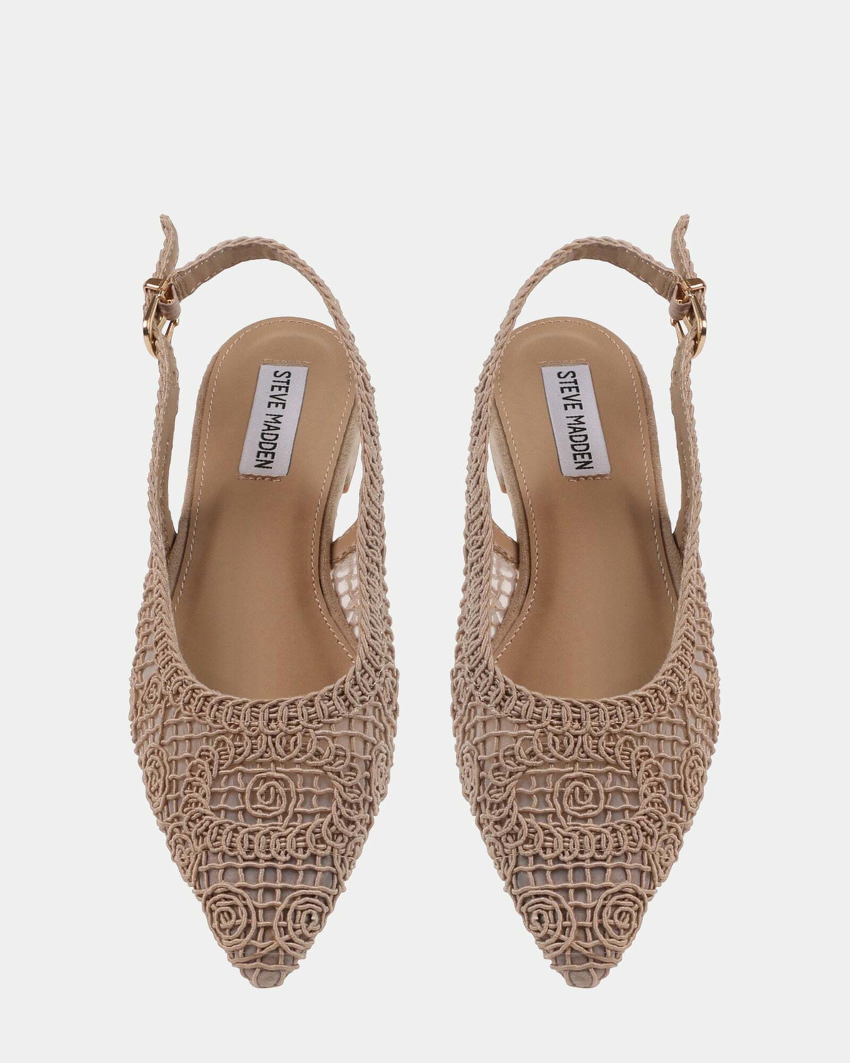 Steve Madden Dace Flats in Natural Fabric