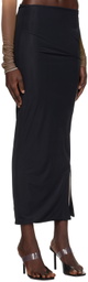 Jade Cropper Black Cut Out Midi Skirt