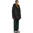 Woolrich John Rich and Bros Black Down Logo Arctic Parka