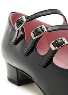 Carel Ariana Patent Leather Mary Jane Flats Black