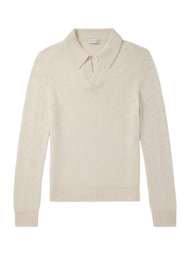 Photo: Gabriela Hearst - Aled Cashmere Polo Shirt - Neutrals