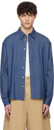 LE17SEPTEMBRE Blue Western Yoke Denim Shirt