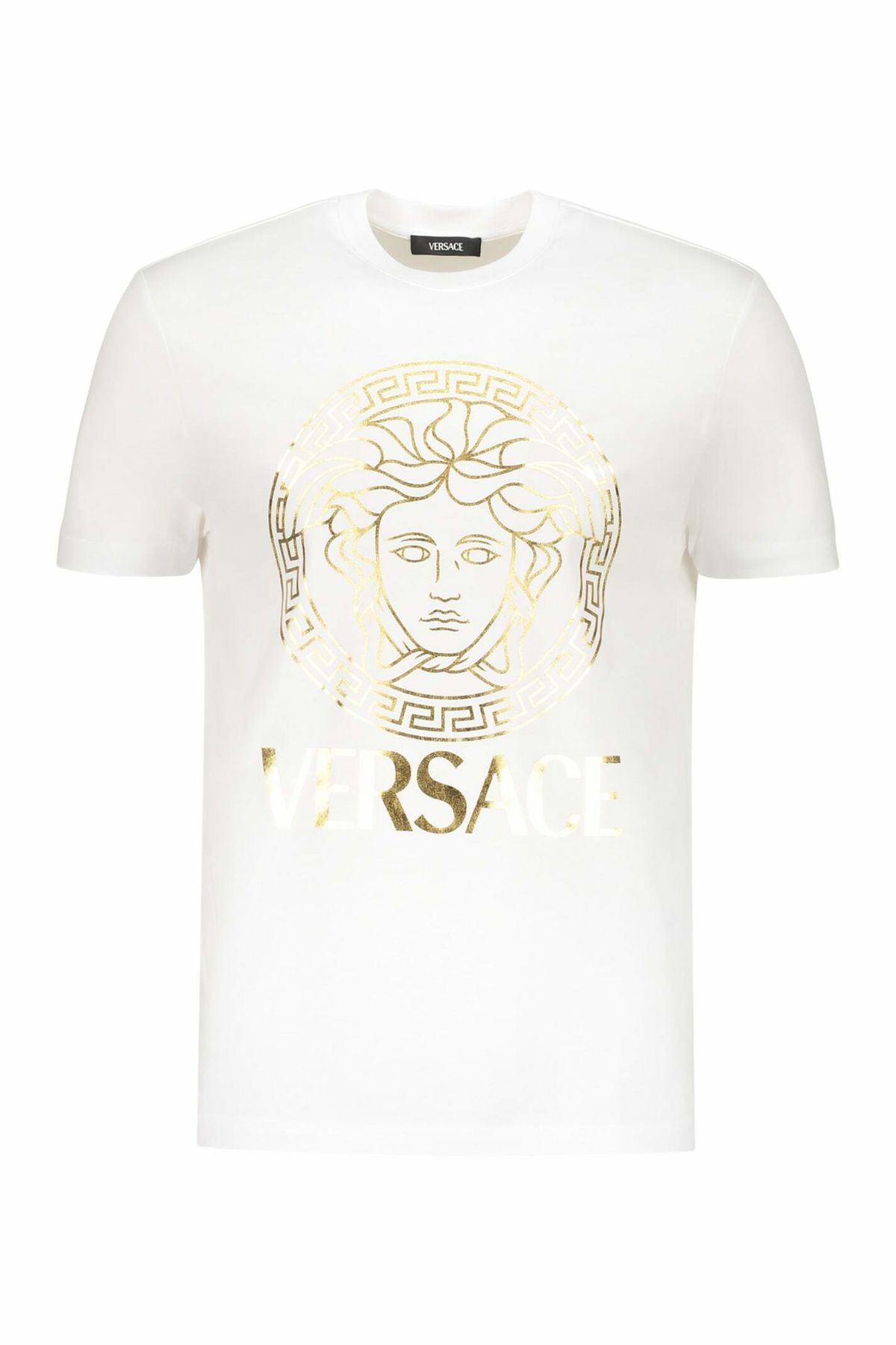 VERSACE - Printed Cotton Jersey T-shirt Versace