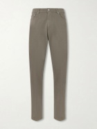 Dunhill - Tapered Cotton-Blend Twill Trousers - Green