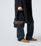 Gucci Web Trademark Small leather crossbody bag