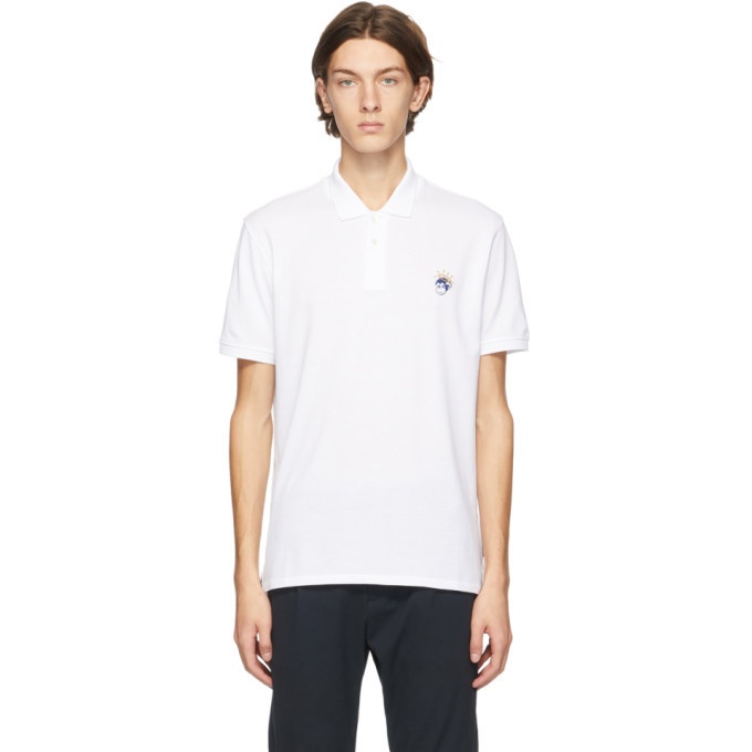 Photo: PS by Paul Smith White and Blue Angel Monkey Polo
