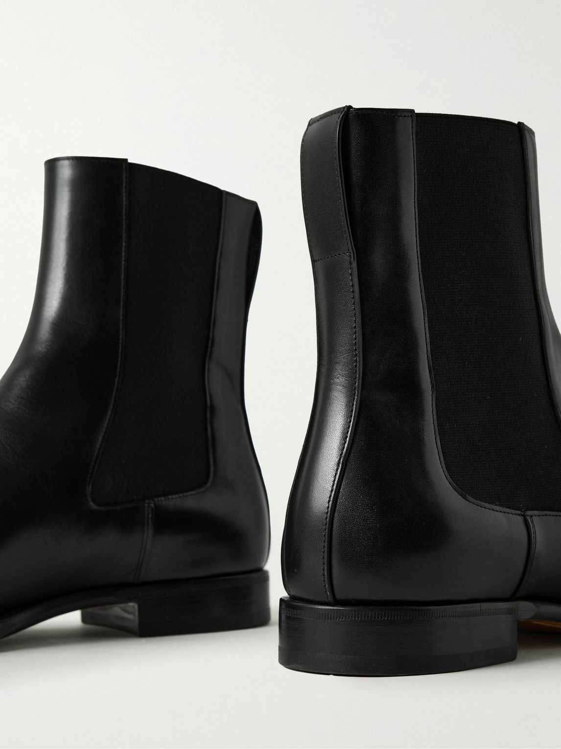 The Row - Novus Leather Chelsea Boots - Black