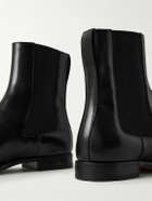 The Row - Novus Leather Chelsea Boots - Black