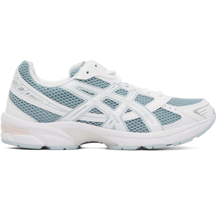Photo: ASICS Blue & White Gel-1130 Sneakers