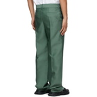 We11done Green Wool Basic Trousers