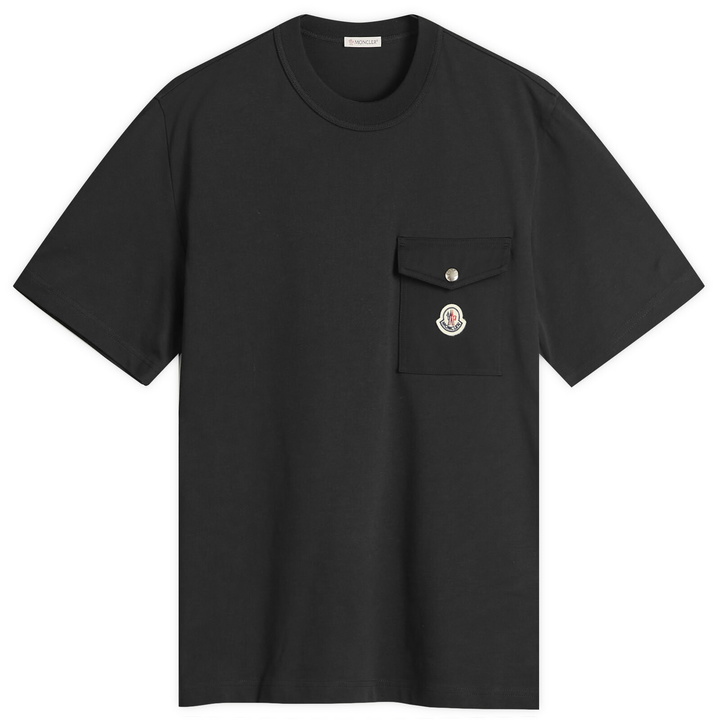 Photo: Moncler Men's Heavy Cotton Pocket T-Shirt in Black